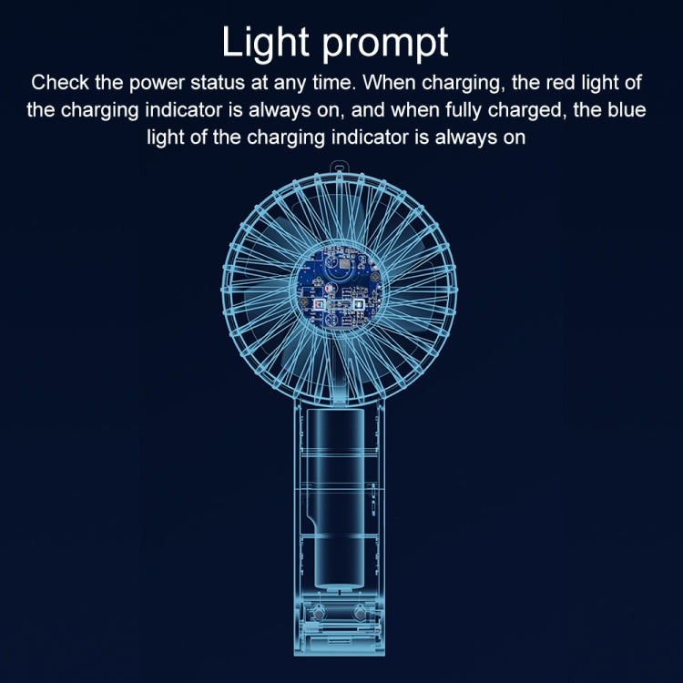 WT-F58 Hanging Neck Handheld Electric Fan(Cream Color) by buy2fix