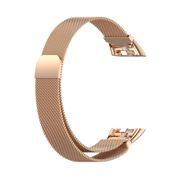 For Honor Band 7 Milan Magnetic Metal Watch Band(Rose Gold) by buy2fix