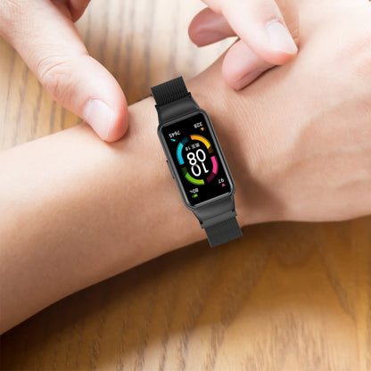 For Honor Band 7 Milan Magnetic Metal Watch Band(Silver) by buy2fix