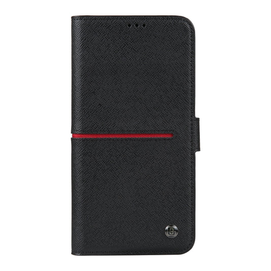 For iPhone 14 Pro GEBEI Top-grain Horizontal Flip Leather Phone Case(Black) - iPhone 14 Pro Cases by GEBEI | Online Shopping UK | buy2fix