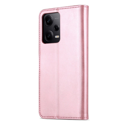 For Xiaomi Redmi Note 12 5G Global / China / Poco X5 AZNS Skin Feel Calf Texture Flip Leather Phone Case(Rose Gold) - Xiaomi Cases by AZNS | Online Shopping UK | buy2fix