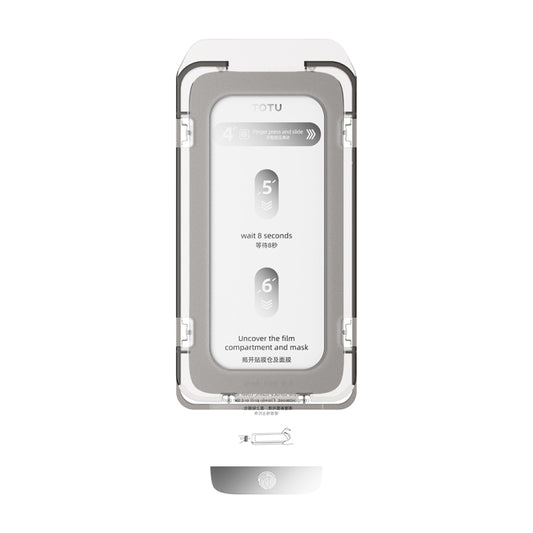 For iPhone 14/13 TOTU AB-075 Privacy Protection Full Screen Tempered Film with Dust Chamber - iPhone 14 Tempered Glass by TOTUDESIGN | Online Shopping UK | buy2fix