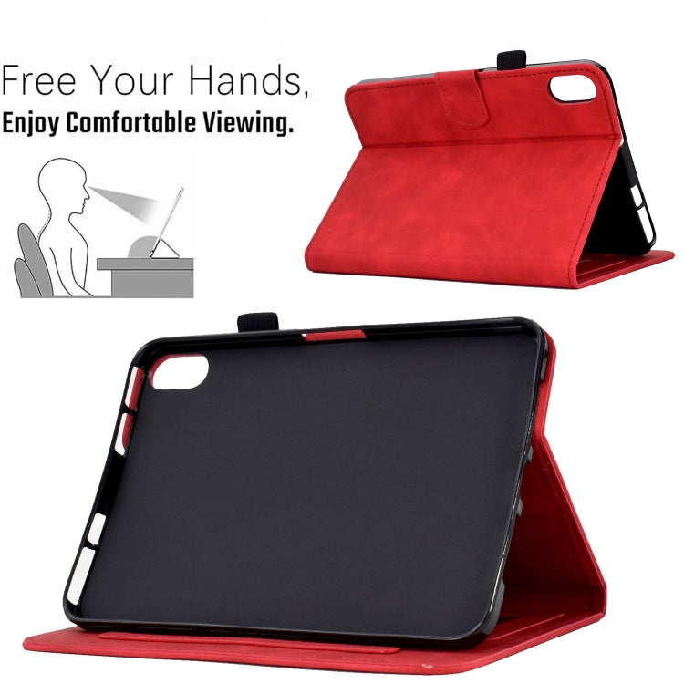 Peony Butterfly Embossed Leather Smart Tablet Case For iPad 2025 / 2022(Red) - iPad 2025 / 2022 Cases by buy2fix | Online Shopping UK | buy2fix