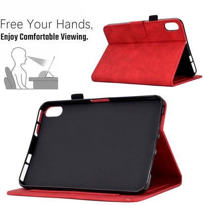 Peony Butterfly Embossed Leather Smart Tablet Case For iPad 2025 / 2022(Red) - iPad 2025 / 2022 Cases by buy2fix | Online Shopping UK | buy2fix