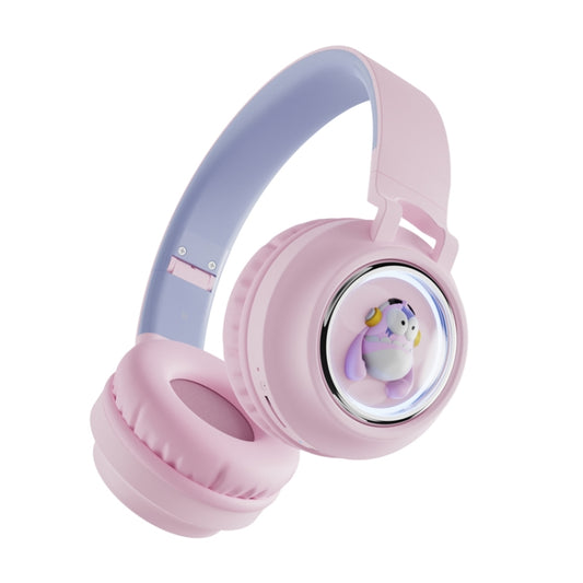 Q1 Headphones Monster Kids Over-Ear Bluetooth Earphones(Pink) - Headset & Headphone by buy2fix | Online Shopping UK | buy2fix