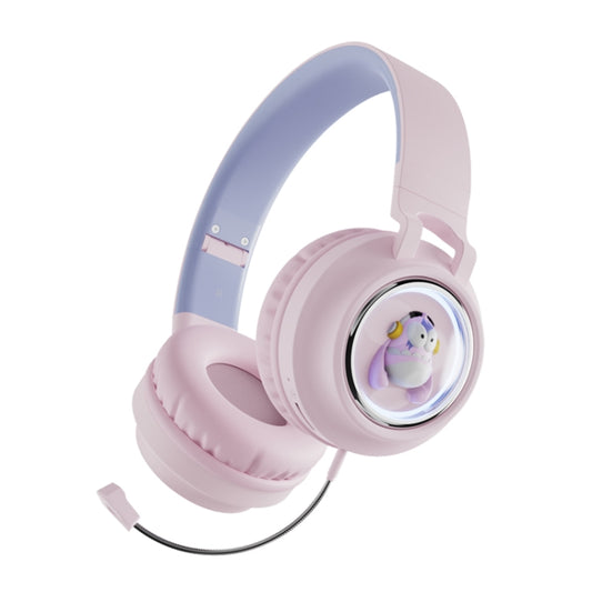 Q1 Headphones Monster Kids Over-Ear Bluetooth Earphones(Pink) - Headset & Headphone by buy2fix | Online Shopping UK | buy2fix