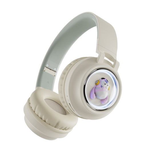 Q1 Headphones Monster Kids Over-Ear Bluetooth Earphones(Apricot) - Headset & Headphone by buy2fix | Online Shopping UK | buy2fix