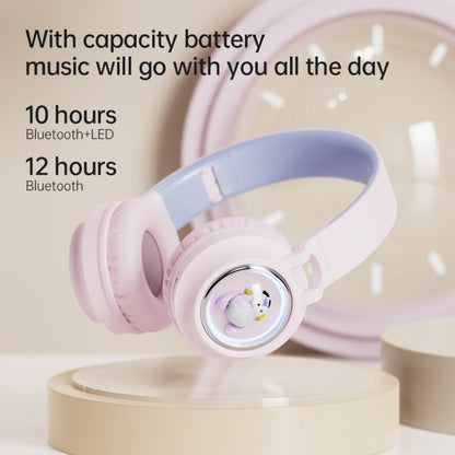 Q1 Headphones Monster Kids Over-Ear Bluetooth Earphones(Pink) - Headset & Headphone by buy2fix | Online Shopping UK | buy2fix