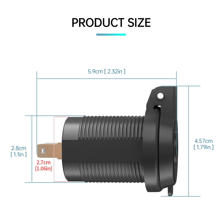 ZH-1786A1 QC3.0 USB-A + Type-C Dual Interface Car Charger - DIY Modified Charger by buy2fix | Online Shopping UK | buy2fix