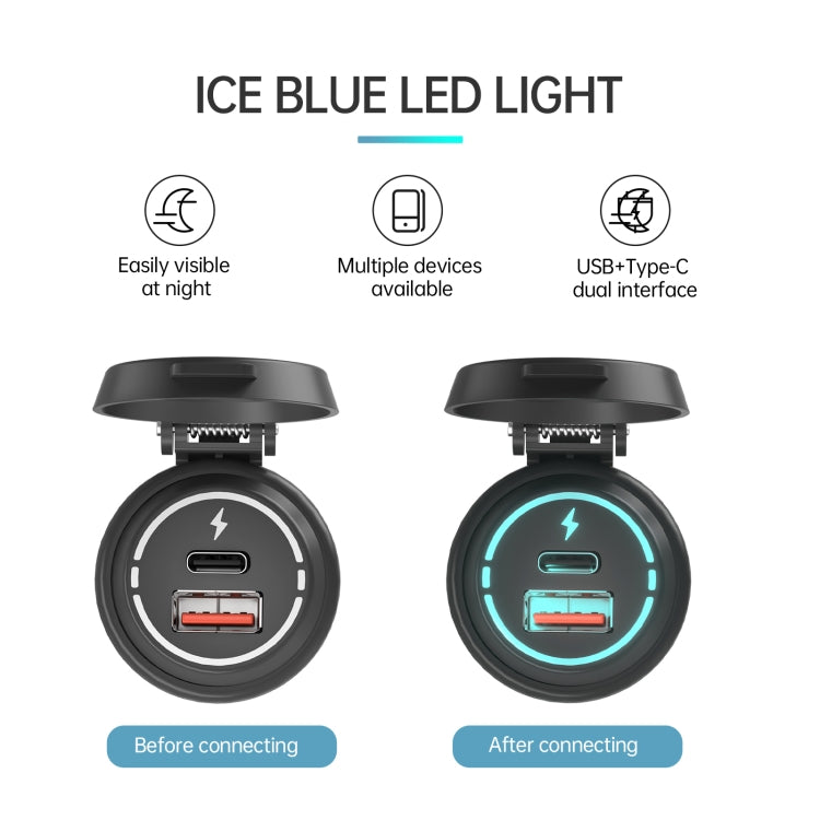 ZH-1786A1 QC3.0 USB-A + Type-C Dual Interface Car Charger - DIY Modified Charger by buy2fix | Online Shopping UK | buy2fix
