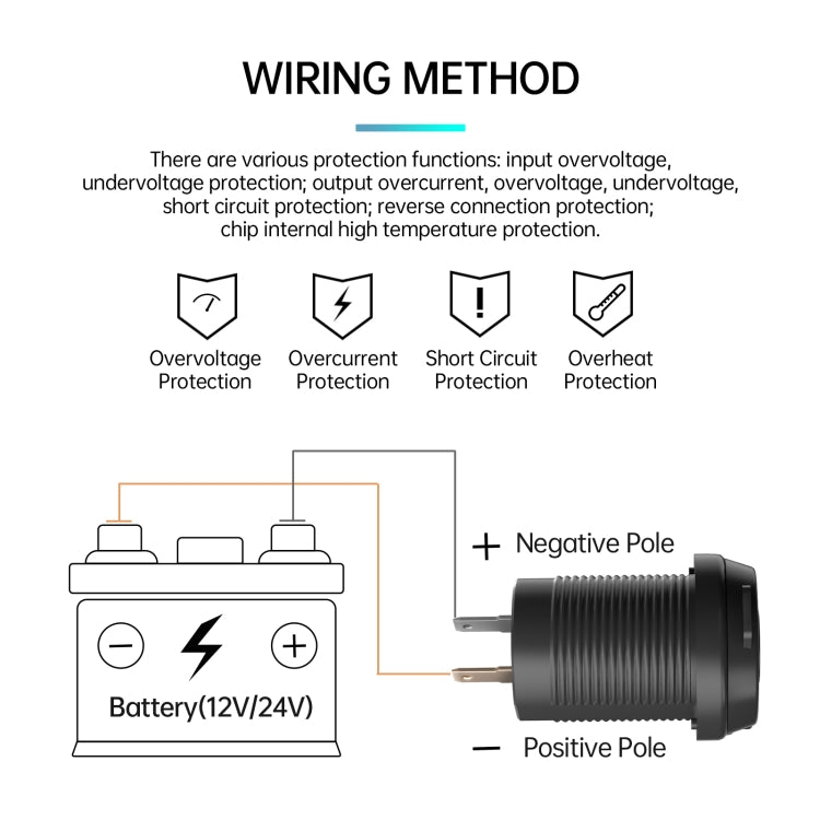 ZH-1786A1 QC3.0 USB-A + Type-C Dual Interface Car Charger - DIY Modified Charger by buy2fix | Online Shopping UK | buy2fix