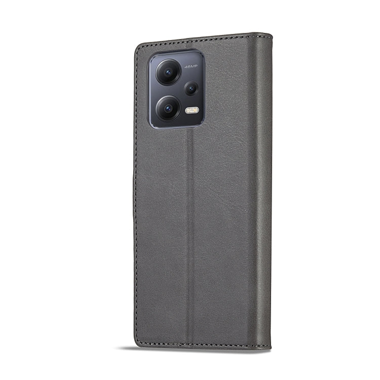 For Xiaomi Redmi Note 12 Pro+ LC.IMEEKE Calf Texture Horizontal Flip Leather Case(Grey) - Xiaomi Cases by LC.IMEEKE | Online Shopping UK | buy2fix