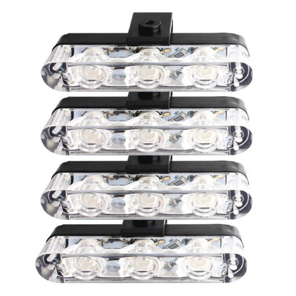 4 in 1 Car 12LEDs Grille Flash Lights Warning Lights with Wireless Remote Control, Color:Blue White - Warning Lights by buy2fix | Online Shopping UK | buy2fix