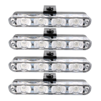 4 in 1 Car 16LEDs Grille Flash Lights Warning Lights with Wireless Remote Control(Yellow) - Warning Lights by buy2fix | Online Shopping UK | buy2fix