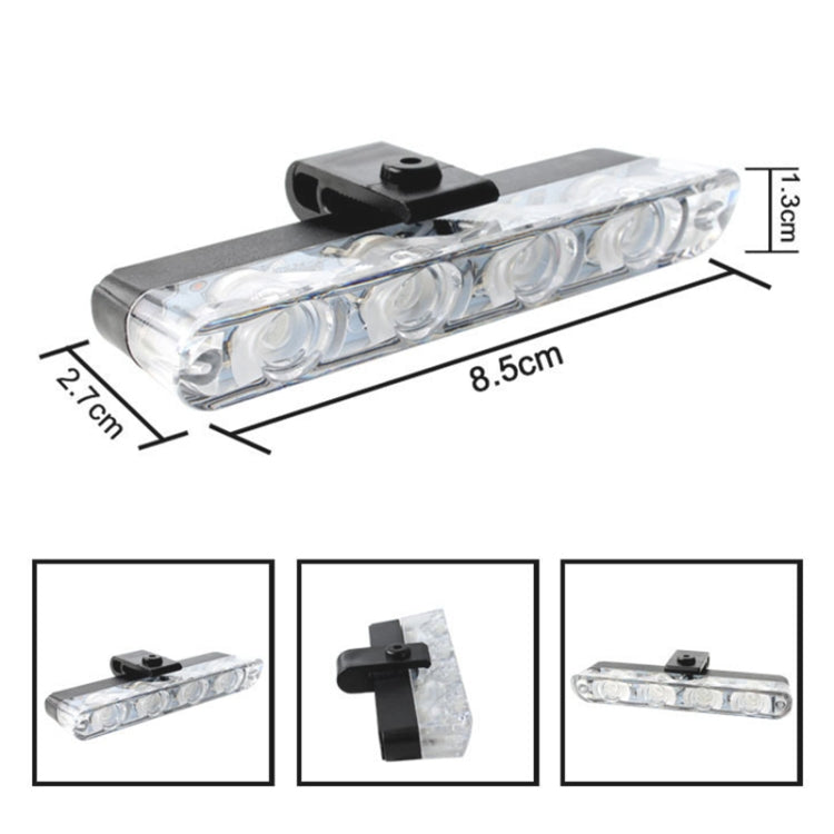 4 in 1 Car 16LEDs Grille Flash Lights Warning Lights with Wireless Remote Control(White Blue) - Warning Lights by buy2fix | Online Shopping UK | buy2fix