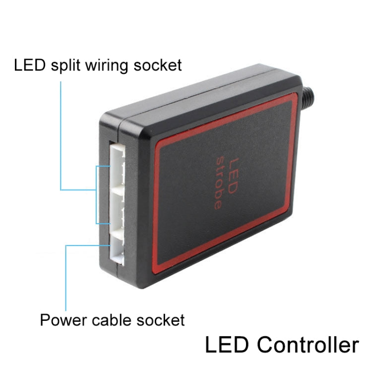 4 in 1 Car 16LEDs Grille Flash Lights Warning Lights with Wireless Remote Control(Red Yellow) - Warning Lights by buy2fix | Online Shopping UK | buy2fix