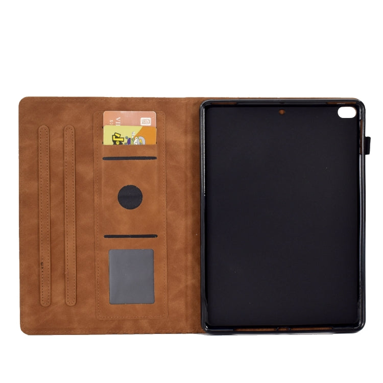 For iPad mini 5 / 4 / 3 / 2 / 1 Rhombus Embossed Leather Smart Tablet Case(Brown) - iPad mini (2019) / mini 5 Cases by buy2fix | Online Shopping UK | buy2fix