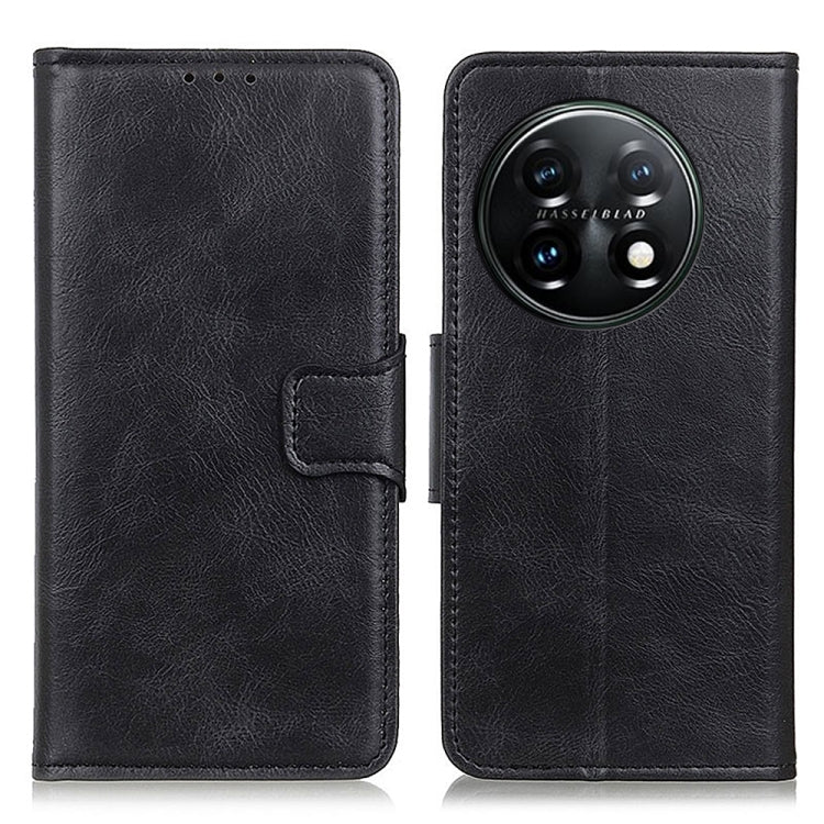 For OnePlus 11 5G Mirren Crazy Horse Texture Leather Phone Case(Black) - OnePlus Cases by buy2fix | Online Shopping UK | buy2fix