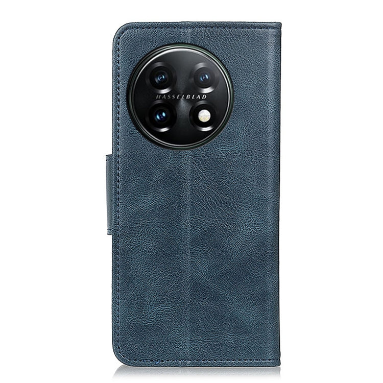 For OnePlus 11 5G Mirren Crazy Horse Texture Leather Phone Case(Blue) - OnePlus Cases by buy2fix | Online Shopping UK | buy2fix