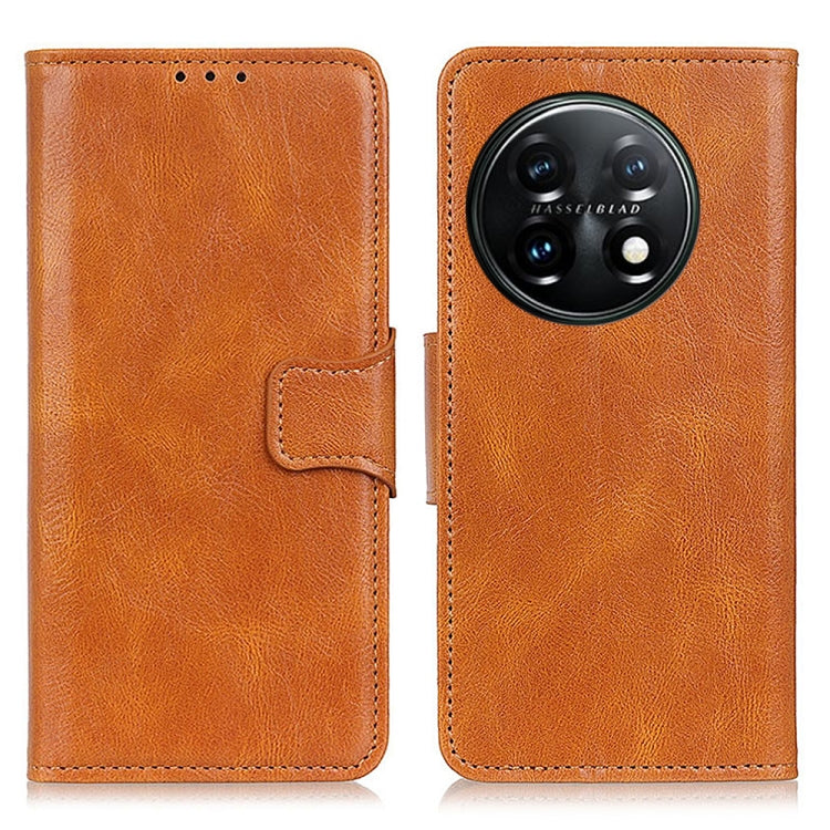 For OnePlus 11 5G Mirren Crazy Horse Texture Leather Phone Case(Brown) - OnePlus Cases by buy2fix | Online Shopping UK | buy2fix