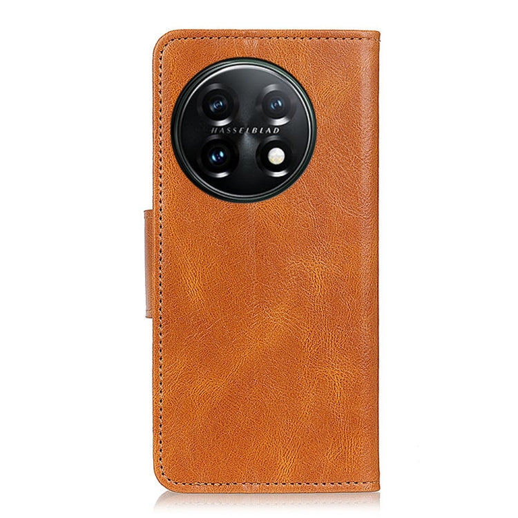 For OnePlus 11 5G Mirren Crazy Horse Texture Leather Phone Case(Brown) - OnePlus Cases by buy2fix | Online Shopping UK | buy2fix