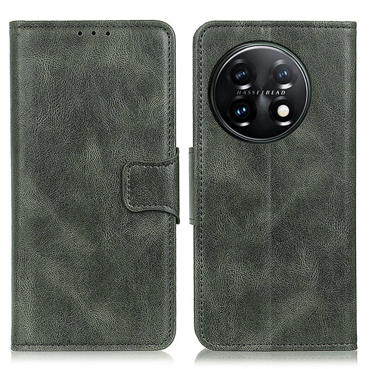 For OnePlus 11 5G Mirren Crazy Horse Texture Leather Phone Case(Dark Green) - OnePlus Cases by buy2fix | Online Shopping UK | buy2fix