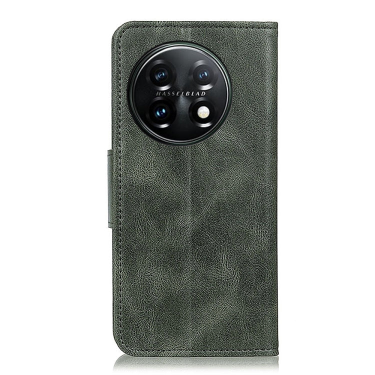 For OnePlus 11 5G Mirren Crazy Horse Texture Leather Phone Case(Dark Green) - OnePlus Cases by buy2fix | Online Shopping UK | buy2fix