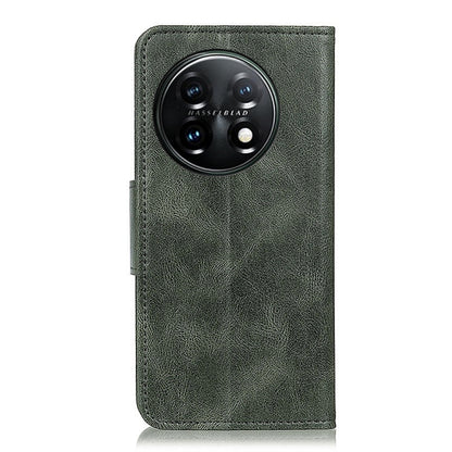 For OnePlus 11 5G Mirren Crazy Horse Texture Leather Phone Case(Dark Green) - OnePlus Cases by buy2fix | Online Shopping UK | buy2fix