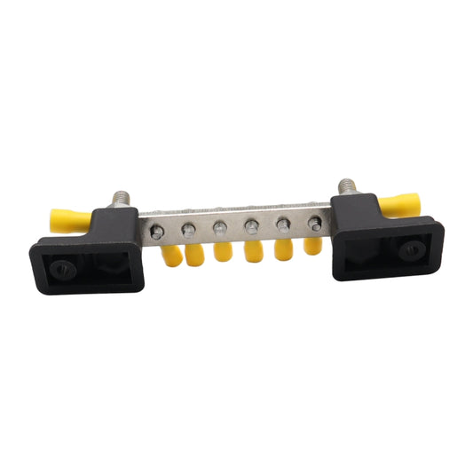 CP-3050 150A 12-48V RV Yacht 6-way Busbar with 8pcs Terminals(Black) - Booster Cable & Clip by buy2fix | Online Shopping UK | buy2fix