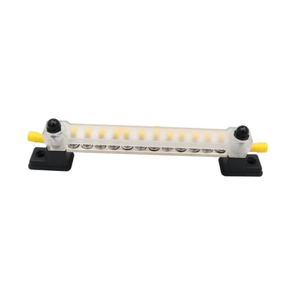 CP-3051 150A 12-48V RV Yacht 12-way Busbar with 14pcs Terminals(Black) - Booster Cable & Clip by buy2fix | Online Shopping UK | buy2fix