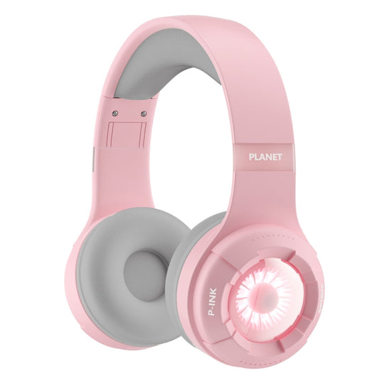 KE25 RGB Light Wireless Stereo Music Bluetooth Headset(Pink) - Headset & Headphone by buy2fix | Online Shopping UK | buy2fix