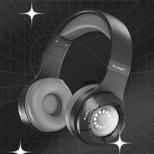 KE25 RGB Light Wireless Stereo Music Bluetooth Headset(Black) - Headset & Headphone by buy2fix | Online Shopping UK | buy2fix