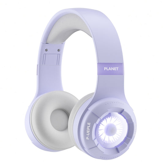 KE25 RGB Light Wireless Stereo Music Bluetooth Headset(Purple) - Headset & Headphone by buy2fix | Online Shopping UK | buy2fix