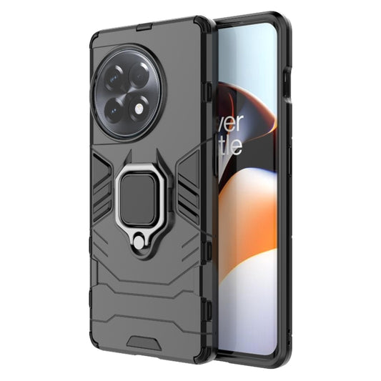 For OnePlus Ace 2 / 11R Magnetic Ring Holder PC + TPU Phone Case(Black) - OnePlus Cases by buy2fix | Online Shopping UK | buy2fix