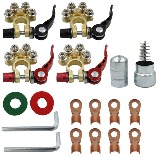 CP-3085 Car Battery Brass Stake Head Removable Battery Terminal Connector - Booster Cable & Clip by buy2fix | Online Shopping UK | buy2fix