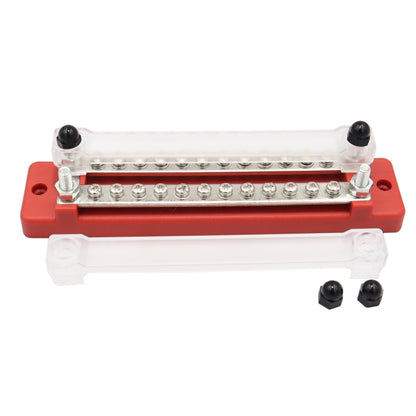 CP-3109-02 150A 12-48V RV Yacht Double-row 12-way Busbar(Red) - Booster Cable & Clip by buy2fix | Online Shopping UK | buy2fix