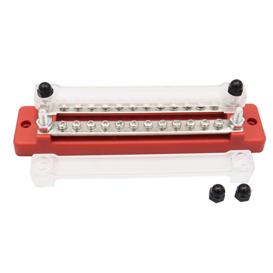 CP-3109-02 150A 12-48V RV Yacht Double-row 12-way Busbar(Red) - Booster Cable & Clip by buy2fix | Online Shopping UK | buy2fix