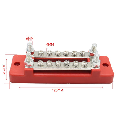 CP-3110 1 Pair 150A 12-48V RV Yacht Double-row 6-way Busbar - Booster Cable & Clip by buy2fix | Online Shopping UK | buy2fix