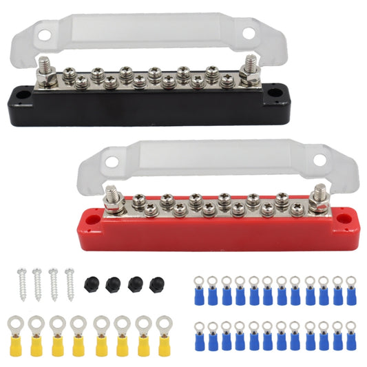 CP-0974 1 Pair 14-way Power Distribution Block Terminal Studs with Terminals - Booster Cable & Clip by buy2fix | Online Shopping UK | buy2fix
