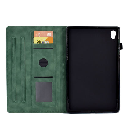 For Lenovo Tab M10 2nd TB-X306F/X306X Rhombus Embossed Leather Smart Tablet Case(Green) - Lenovo by buy2fix | Online Shopping UK | buy2fix