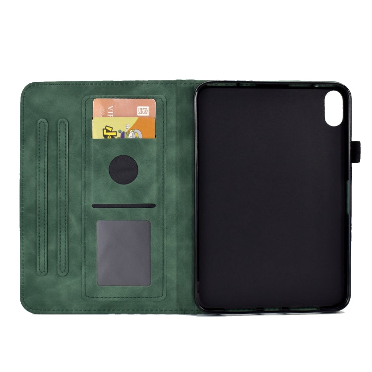 For Lenovo Tab P11 / J606F Rhombus Embossed Leather Smart Tablet Case(Green) - Lenovo by buy2fix | Online Shopping UK | buy2fix