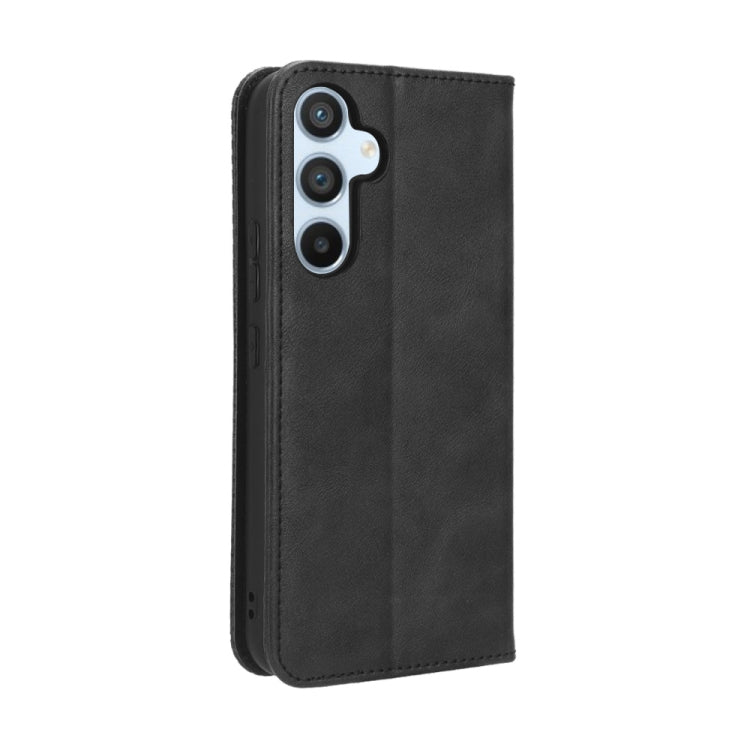 For Samsung Galaxy A54 5G Magnetic Buckle Retro Texture Leather Phone Case(Black) by buy2fix
