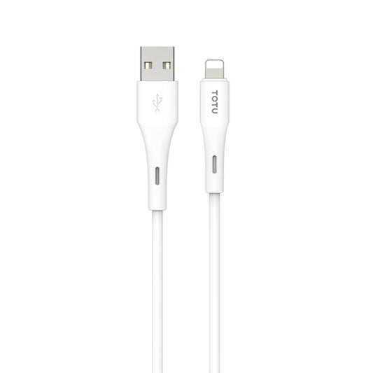 TOTU BL-017 Skin Sense Series USB to 8 Pin Silicone Data Cable, Length:1m(White) - Normal Style Cable by TOTUDESIGN | Online Shopping UK | buy2fix