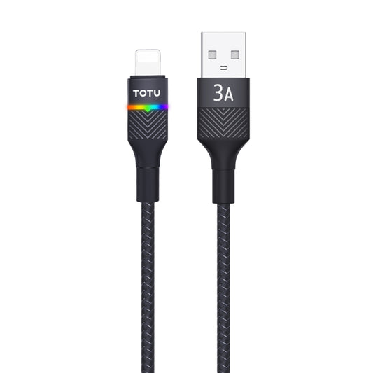 TOTU BL-016 Journey Series USB to 8 Pin Colorful Breathing Light Data Cable, Length:1.5m(Black) - Normal Style Cable by TOTUDESIGN | Online Shopping UK | buy2fix
