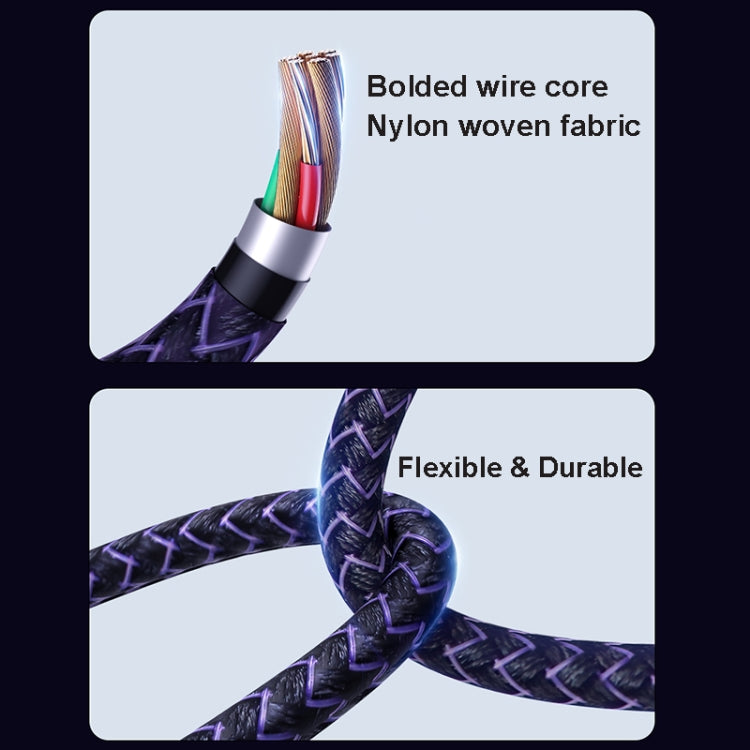 TOTU BL-016 Journey Series USB to 8 Pin Colorful Breathing Light Data Cable, Length:1.5m(Black) - Normal Style Cable by TOTUDESIGN | Online Shopping UK | buy2fix