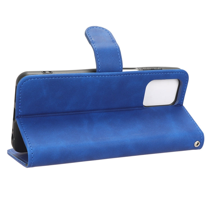 For Motorola Moto G73 5G Skin Feel Magnetic Flip Leather Phone Case(Blue) - Motorola Cases by buy2fix | Online Shopping UK | buy2fix