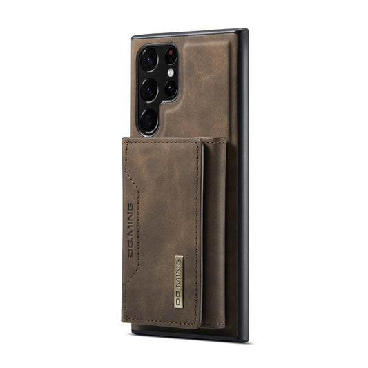 For Samsung Galaxy S23 Ultra 5G DG.MING M2 Series 3-Fold Multi Card Bag + Phone Case(Coffee) - Galaxy S23 Ultra 5G Cases by DG.MING | Online Shopping UK | buy2fix