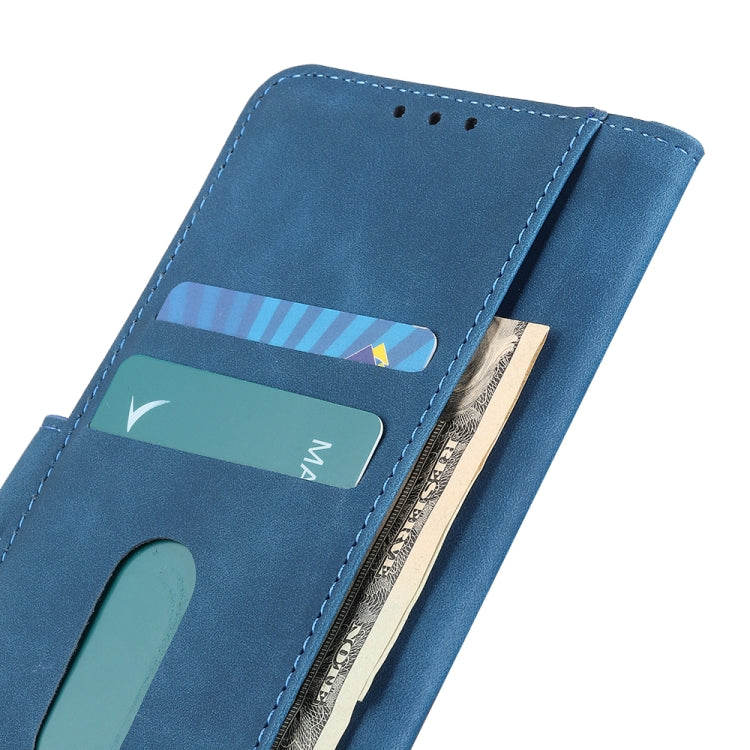 For Samsung Galaxy A24 4G KHAZNEH Retro Texture Flip Leather Phone Case(Blue) - Galaxy Phone Cases by buy2fix | Online Shopping UK | buy2fix