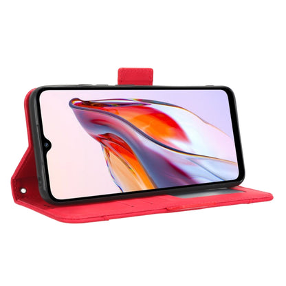 For Xiaomi Redmi 12C / 11A Skin Feel Calf Texture Card Slots Leather Phone Case(Red) - Xiaomi Cases by buy2fix | Online Shopping UK | buy2fix