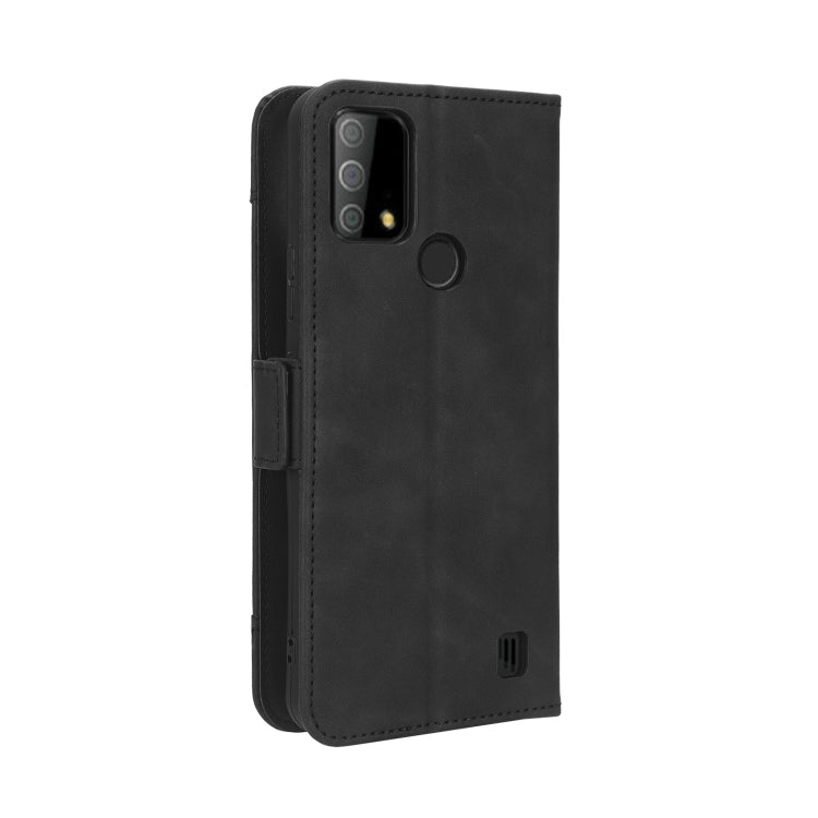 For Vodafone Smart V22 Skin Feel Calf Texture Card Slots Leather Phone Case(Black) - More Brand by buy2fix | Online Shopping UK | buy2fix